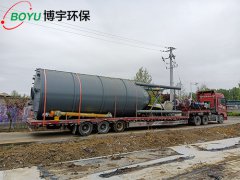 兩（liǎng）套石灰料倉（cāng）發往壽光市（shì）